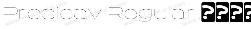 Presicav Regular字体转换